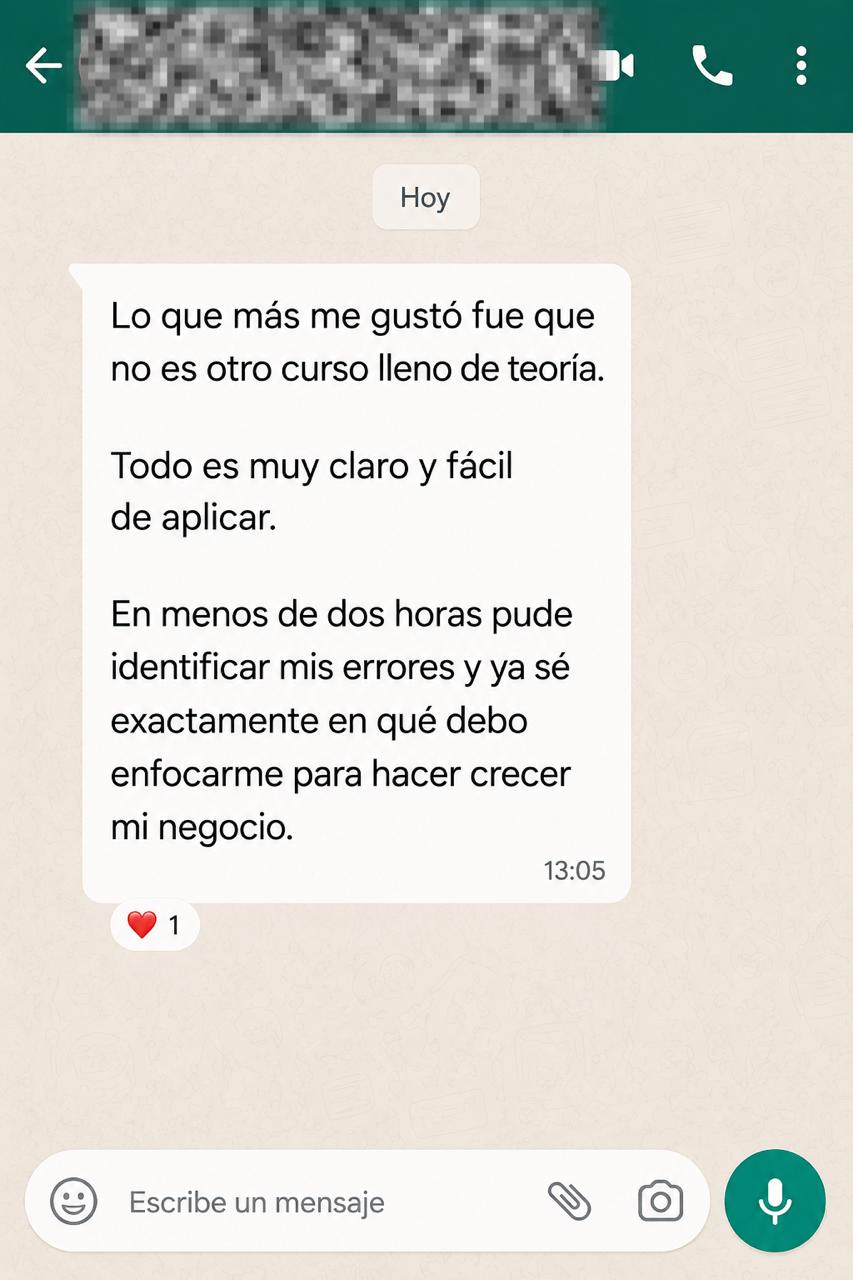 Captura de un testimonio real de una Beauty Pro sobre AWAKEN™ (3 de 3)